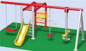Chuyên xích đu liên hoàn cho trường mầm non, công viên, khu vui chơi