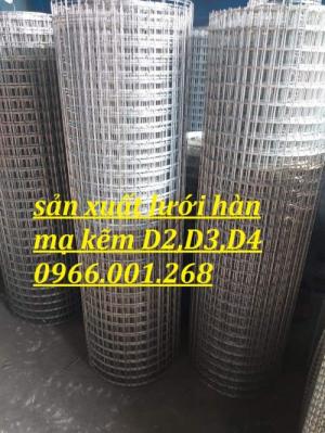 Lưới thép hàn mạ kẽm dây 2ly ô 25x25,2.5 ly ô 35x35,3ly ô 50x50,4ly ô 50*50