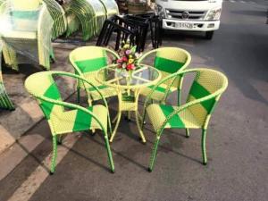 Ghế giả mây nhiều màu thanh lý giá tại xưỡng sản xuất..