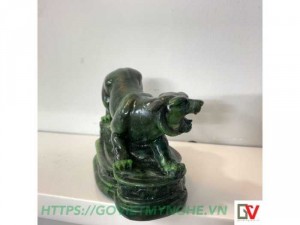 Tượng đá trang trí để bàn - Hổ Phong Thủy - Màu Xanh Lục Bích