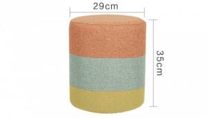 Ghế đôn dáng cao họa tiết sắc màu cho gia đình GHS-734