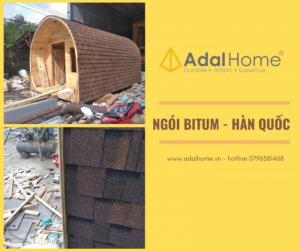 Ngói Bitum phủ đá tự nhiên - ngói dán nhựa đường Hàn Quốc - ngói biệt thự