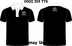 Xưởng may áo thun sự kiện toyota màu đen giá rẽ