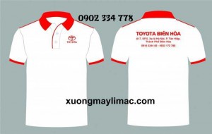 Xưởng may áo thun sự kiện toyota màu đen giá rẽ