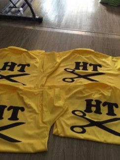 Áo thun đồng phục tiệm tóc giá rẽ