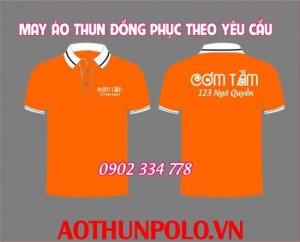 áo thun đồng phục quán cơm tấm cam