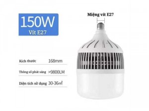 ĐÈN BULB TRỤ NHÔM 150W