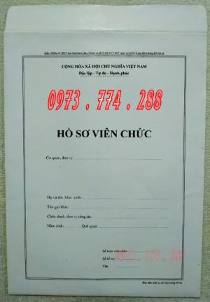 Bì hồ sơ viên chức theo tt07