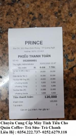 Thanh lý máy tính tiền giá rẻ cho quán Coffee tại Ninh Thuận