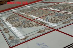Gạch thảm 3d phòng khách khổ lớn - 45DF