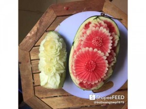 Dưa hấu nghệ thuật , tỉa dưa hấu hoa , tên