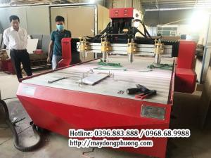 Máy đục gỗ 4 đầu | Máy CNC 1325-4 | Máy CNC khắc gỗ đa năng