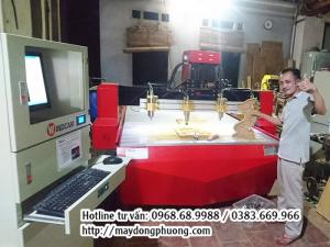 Máy đục gỗ 4 đầu | Máy CNC 1325-4 | Máy CNC khắc gỗ đa năng