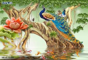 Tranh 3d phòng khách - phòng ngủ