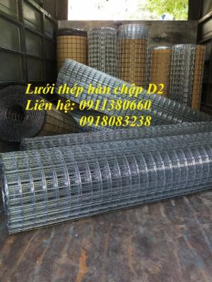Lưới thép hàn D2 ô25x25, ô50x50 mạ kẽm
