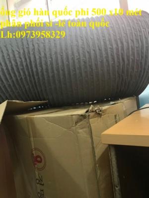 Ống gió mềm hàn quốc Tarpaulin , D500 , 450,400, 350, 300 .... 150,125,100,75