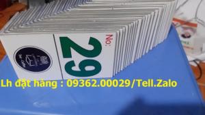 Cung cấp thẻ số bàn quán cafe chất liệu mica, kệ chữ A, chữ L in UV