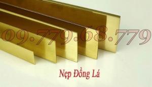 Nẹp LA chất liệu đồng - Thanh LA đồng thau - Thanh LÁ đồng nguyên chất