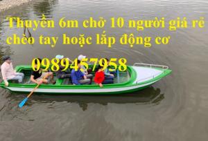 Thuyền composite chở 8-10 người 6m giá rẻ