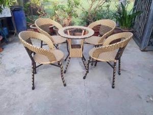 Bàn ghế cafe ghế mây nhựa thanh lý giá rẻ..