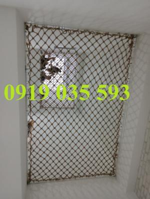 Lưới giếng trời an toàn nằm thư giãn,lưới dây thừng trang trí an toàn