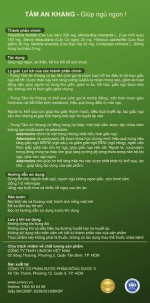 Viên Uống Thảo Dược Tâm An Khang