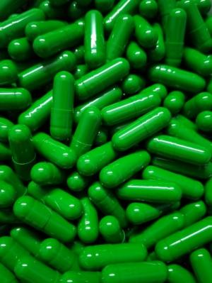 Bán lẻ vỏ nang rỗng màu xanh, viên gelatin giá tốt, vỏ viên nang cứng