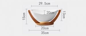 Khay sứ đựng trái cây rau củ GHS-6266
