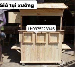 Tủ trà sữa,ô dù,quầy pha chế,xích đu..
