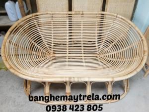 Băng ghế mây papasan đôi nằm thư giãn