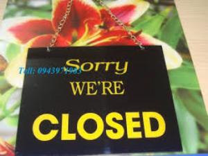 Bán các mẫu biển Open Close treo cửa có sẵn tại Hà Nội