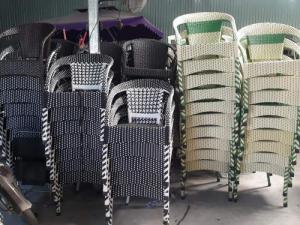 Thanh lý 300 cái ghế nhựa giả mây bảo hành 12 tháng..