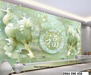 TRANH GẠCH MEN SỨ NGỌC TRANG TRÍ 3D - 67FG