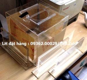 Hộp bỏ phiếu mica vuông có sẵn tại Hà Nội