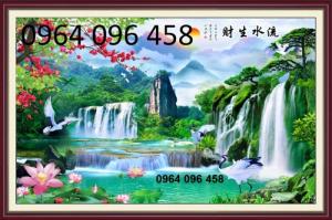 Tranh 3d thác nước - gạch tranh 3d