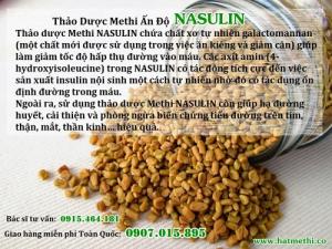 Hạt Methi Ấn Độ Nasulin ổn định đường huyết, hạ cholesteol
