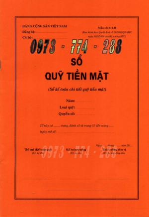 Bán sách sổ quỹ tiền mặt