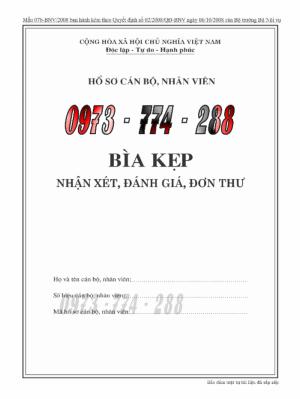 Bán bìa kẹp lý lịch, bằng cấp