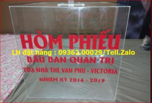 Xưởng chuyên sản xuất hòm phiếu mica, thùng phiếu mica tại quận Thanh Xuân