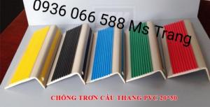 Nẹp nhựa PVC nẹp chống trơn ốp mũi bậc cầu thang, PVC nhựa