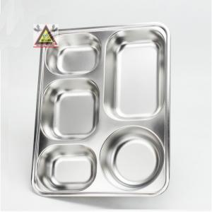 Khay cơm 5 ngăn inox 100%