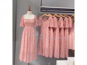 Đầm xoè voan bi