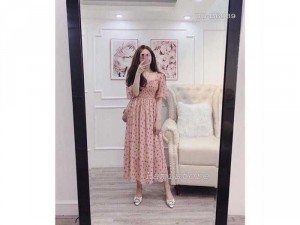 Đầm xoè voan bi