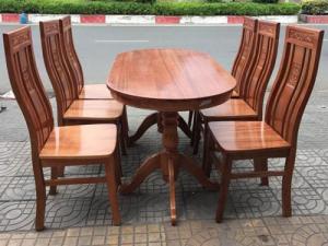 Bộ Bàn Ghế Ăn Vòm - Gỗ Trẹo