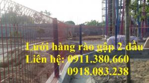 Hàng rào lưới thép gập đầu D5 a50x150, a50x200,... sơn tĩnh điện