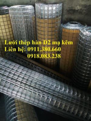 Lưới thép hàn D2 mạ kẽm, khổ 1mx30m/cuộn
