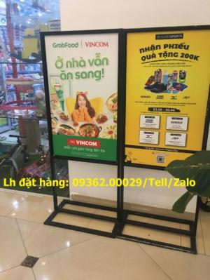 Standee khung sắt để ngoài trời giá rẻ nhất tại Hà Nội