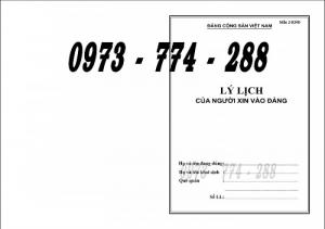 Lý lịch của người xin vào Đảng