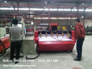 Máy đục gỗ CNC 2225-6 mũi | Máy khắc phù điêu gỗ | Máy CNC gỗ