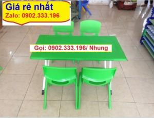 Bàn ghế nhựa mầm non, bàn nhựa đúc mầm non, bàn ghế nhựa đúc giá rẻ